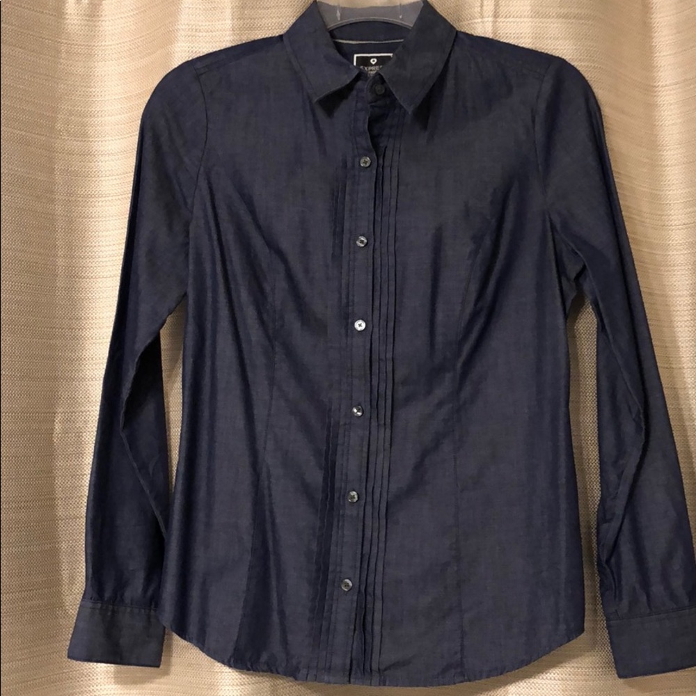 Dressy denim top